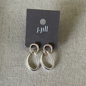 New J.Jill Two-Tone Earrings